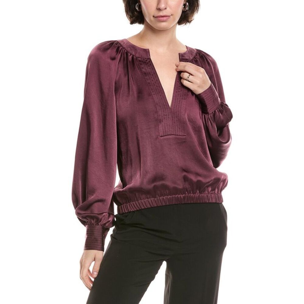 Ramy Brook Womens  Nevada Blouse, Purple